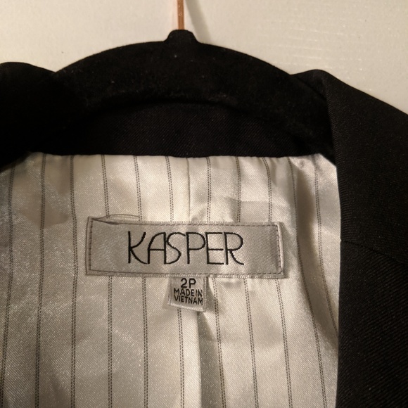 solid black formal business blazer - Picture 2 of 3